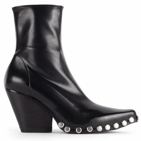 {Jeffery Campbell} Walton Vegan Studded Booties - Picture 3 of 16